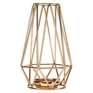 Gold Metal Candle Holder Geometric by Summer and Rose